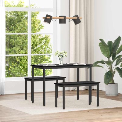 vidaXL lavička Čierny dub 80 x 35 x 45 cm Kompozitné drevo