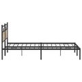 VidaXL Rám postele bez matraca Dub Sonoma 200x200 cm Konštrukcia dreva