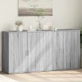 vidaXL Komody 2 ks sivé sonoma 79x38x80 cm kompozitné drevo