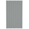 vidaXL Strešný panel 36 ks Sivá 80 x 45 cm Pozinkovaná oceľ