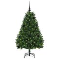 vidaXL Umelý Sklápací Vianočný Stromček Zelená 120 cm PVC a oceľ
