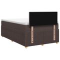 vidaXL Posteľ boxspring s matracom Tmavohnedá 120 x 190 cm Látka