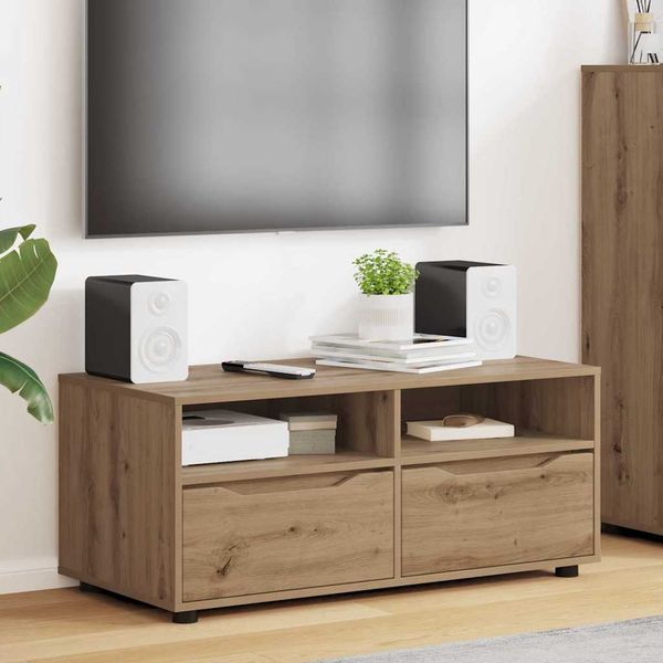 vidaXL TV skrinka Remeselný dub 100 x 48 x 43 cm Kompozitné drevo