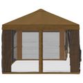 vidaXL Kryt altánku s bočnými stenami 600,5 x 300,5 cm Sivohnedá