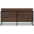 vidaXL Úložný box s vekom hnedý dub 100x40x51,5 cm kompozitné drevo