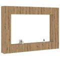 VidaXL 8 dielna súprava nástennej TV skrinky Artisan Oak
