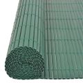 vidaXL Obojstranný záhradný plot, PVC 90x500 cm, zelený