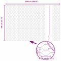 vidaXL Hexagonálny plot 1,4 x 25 m PVC Zelená