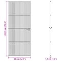 vidaXL Domové dvere 83 x 201,5 x 3,5 cm Hliník a tvrdené sklo