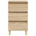 vidaXL Nočný stolík dub sonoma 40x35x70 cm spracované drevo