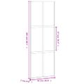 vidaXL Posuvné dvere čierne 76x205 cm tvrdené sklo a hliník