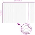 vidaXL Hexagonálny plot s stĺpom 25 x 1,4 m PVC potiahnutá oceľ Sivá