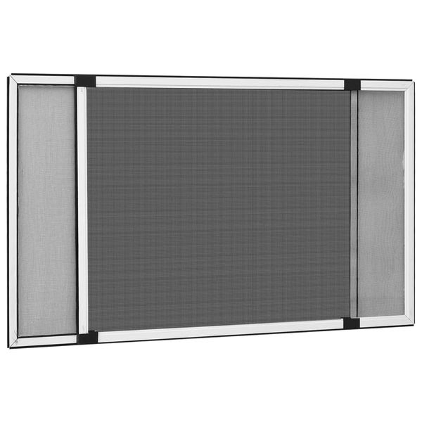 vidaXL Výsuvná okenná sieťka proti hmyzu biela (75-143)x50 cm