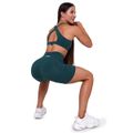 Dámske šortky Ignite Dark Green - GymBeam, veľkosť L, veľkosť oblečenia L