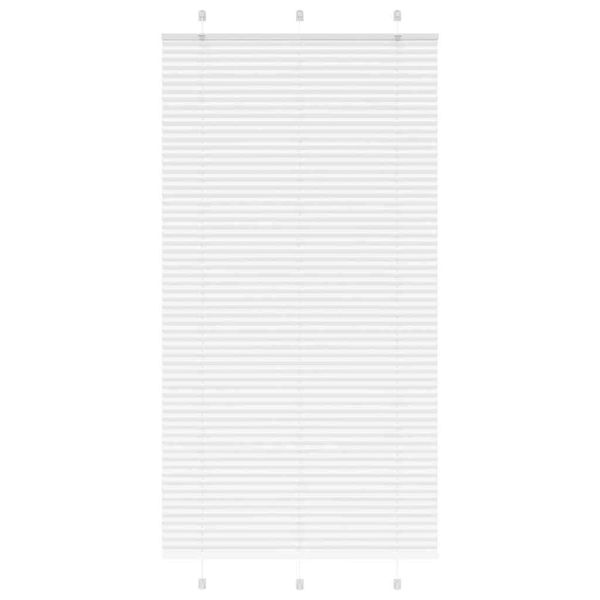 vidaXL plisovaná roleta biela 110x200 cm šírka látky 109,4 cm