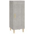 vidaXL Komoda betónovo sivá 34,5x34x90 cm spracované drevo
