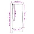 vidaXL Vonkajšia roleta žlto-biela 100x270 cm látka a oceľ