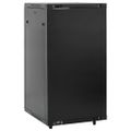 vidaXL 15U Nástenná serverová skriňa 19" IP20 čierna 60x60x120 cm
