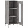 vidaXL Komoda sivý dub sonoma 34,5x34x90 cm spracované drevo