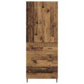 vidaXL Highboard 2 ks Staré drevo 69,5 x 34 x 180 cm Kompozitné drevo