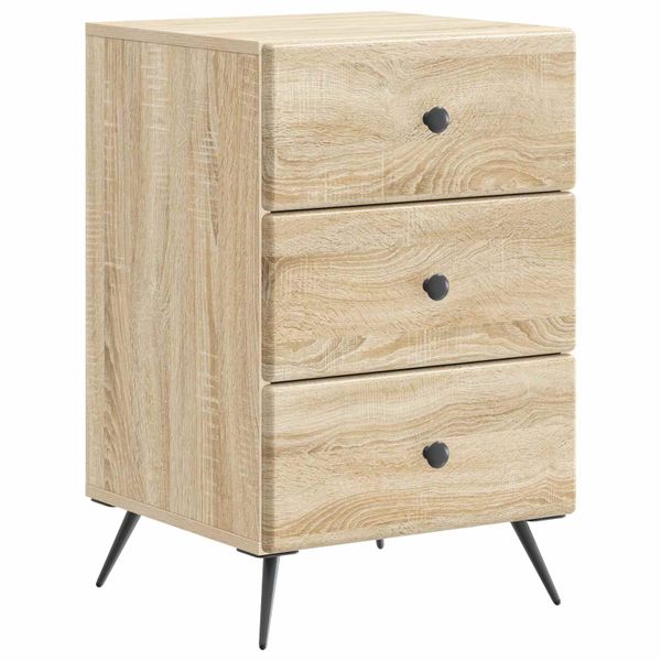 vidaXL Nočný stolík Dub sonoma 43 x 41 x 66,5 cm Kompozitné drevo