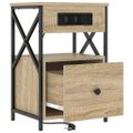 vidaXL Nočný stolík Sonoma dub 40 x 31 x 60 cm Kompozitné drevo