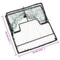 vidaXL Pasca na vtáky zelená 34x32 cm oceľ