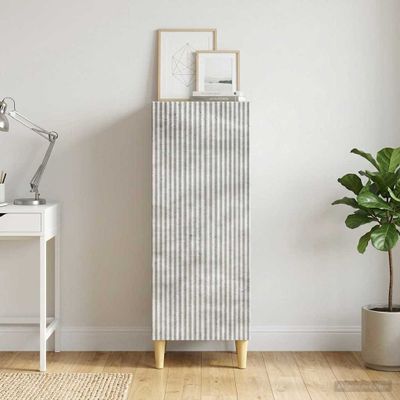 vidaXL Servírovacia skriňa Betónovo sivá 33 x 34,5 x 90 cm