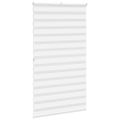 vidaXL Zebra roleta biela 130x200 cm šírka látky 125,9cm polyester