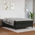 vidaXL Boxspring posteľ s matracom čierna 140x200 cm umelá koža