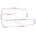 vidaXL Denná posteľ s matracom biela 80x200 cm masívna borovica