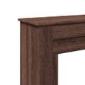 vidaXL Obloženie krbu hnedý dub 90x30x90 cm kompozitné drevo