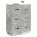 vidaXL Zásuvkový kabinet Betónovo sivá 66 x 34,5 x 87 cm