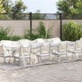 vidaXL Priehľadná plachta s okami 3x10 m Polyetylén
