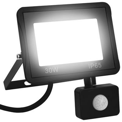vidaXL LED reflektor so senzorom 30 W studené biele svetlo