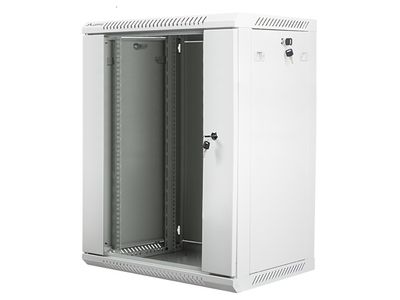Nástenný rack 19'' 15U 600X450mm sivý flat pack