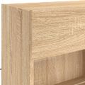 vidaXL TV nástenná skrinka s LED svetlami dub sonoma 98,5x30x60,5 cm