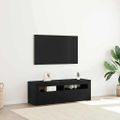 vidaXL TV skrinka 120 x 35 x 40 cm Čierny dub Kompozitné drevo