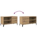 vidaXL Skrinka na platne dub artisan 84,5x38x48 cm kompozitné drevo