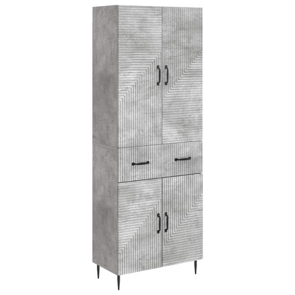 vidaXL Sada skríň 2 pcs Betónovo sivá 66 x 34,5 x 89,5 cm