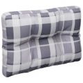 vidaXL Podložka na paletový nábytok, sivé kocky 60x40x12 cm, látka