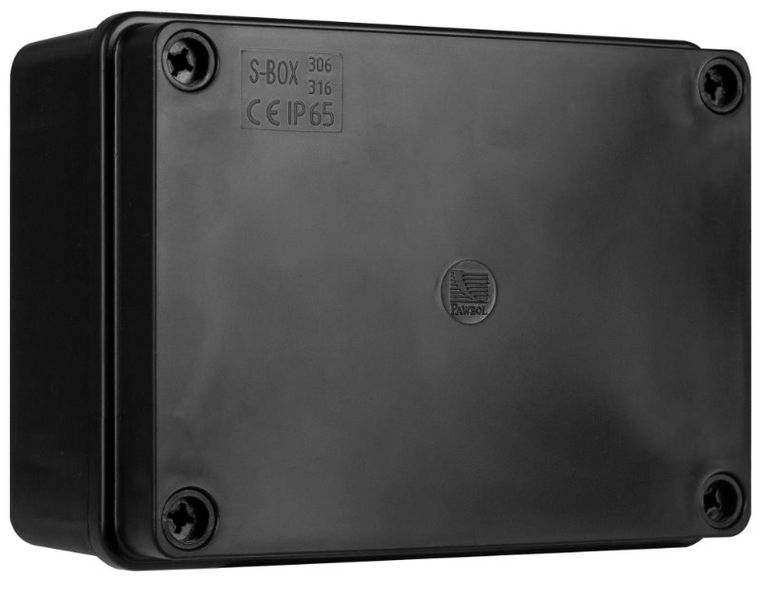 Plastová inštalačná krabica hermetická S-BOX 316C, 150x110x70mm IP65, čierny, UV Plastová instalačná krabica hermetická S-BOX 316C, 150x110x70mm IP65, čierny, UV