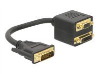 Adaptér VGA - DVI-I (M) na HD-15 (VGA), DVI-I (F) - 20 cm