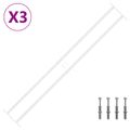 vidaXL Bezpečnostná mreža na okná s 2 priečkami 3 ks 93-174 cm