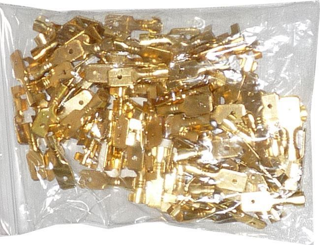 Faston-konektor 6,3mm neizolovaný, kábel do 1,5mm2, balenie 100ks