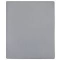 vidaXL Priliehavé prestieradlo Jersey sivé 140x200 cm bavlna