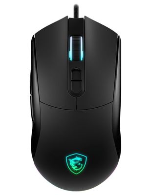MSI herná myš FORGE GM320/ drôtová/ 12.800 dpi/ RGB podsvietenie/ 7 tlačidiel/ USB Myš, optický senzor 12800 DPI, 7 tlačítek, RGB podsvietenie, USB 2.0, symetrický dizajn, 126 g, čierna