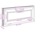 vidaXL Podkrovné okno RISOR 90 x 40 cm PVC a sklo
