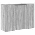 vidaXL Recepčný stôl sivý dub sonoma 135x50x103,5 cm kompozitné drevo