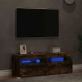 vidaXL TV skrinky 2 ks s LED, tmavý dub 60x35x40 cm
